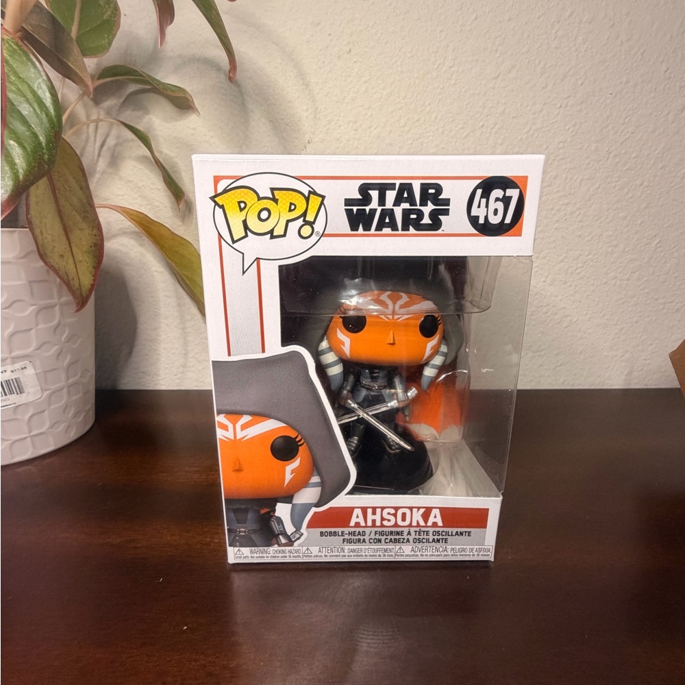 Funko Star Wars Ahsoka Pop with Orange and Black